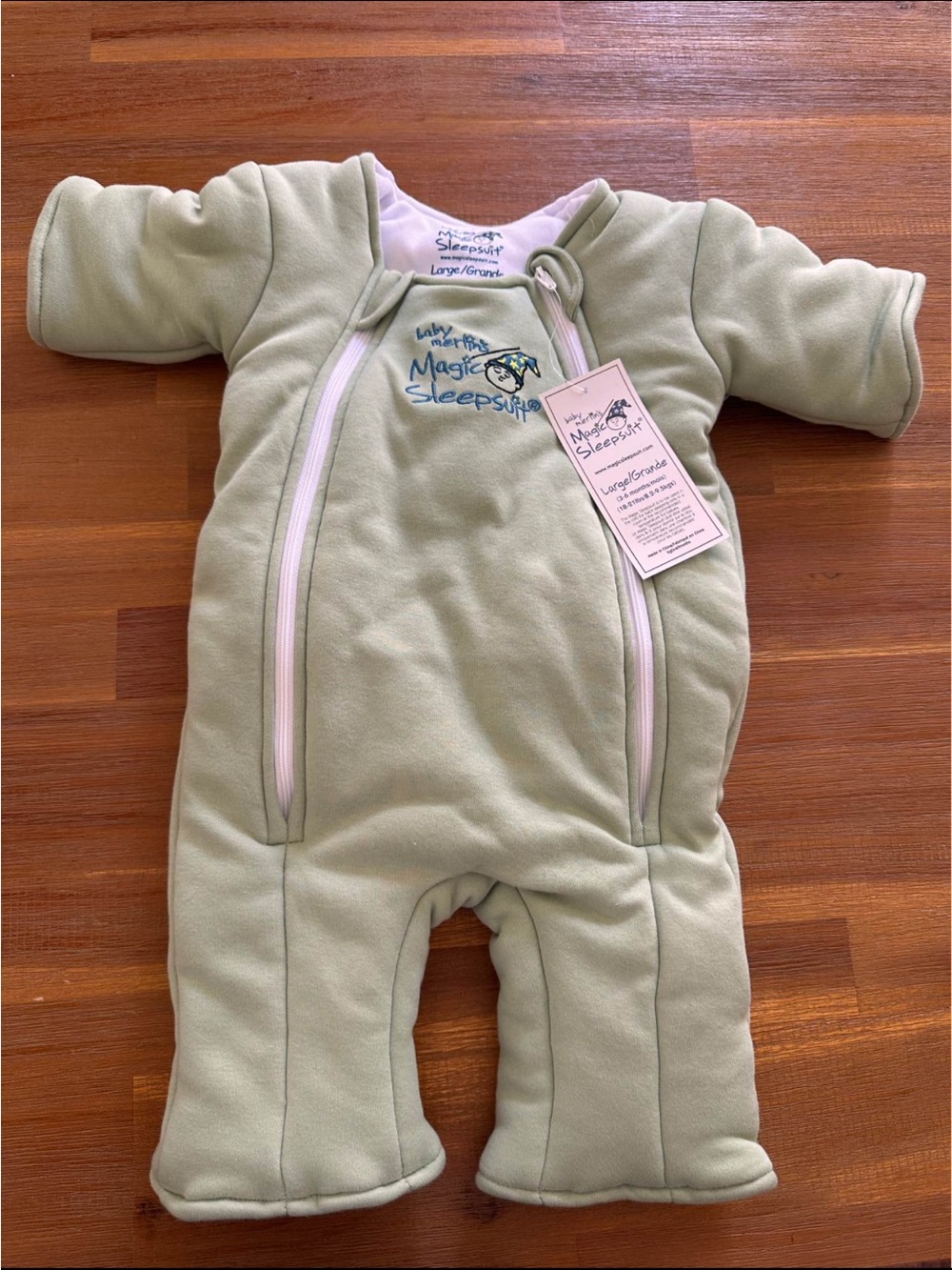 Magic Sleepsuit Baby One-Piece in Light Sage